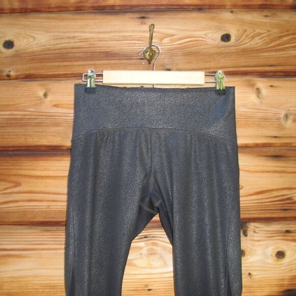 Lululemon Train Times 7/8 Pant 25" Luminosity Foil Print Black Silver  Black - Picture 6 of 11